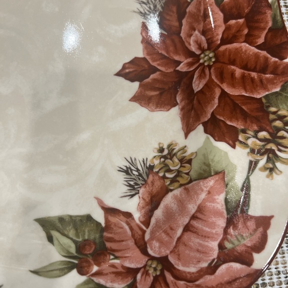 222 Fifth Yuletide Celebration Oval Serving Platter - 3 available - Picture 2 of 7